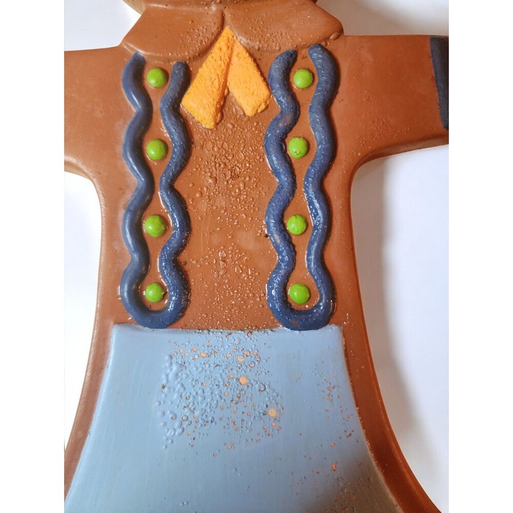 Vintage 1975 Arner's Gingerbread Family Wall Decor Plaques Set 4 Retro Kitchen - Picture 9 of 10